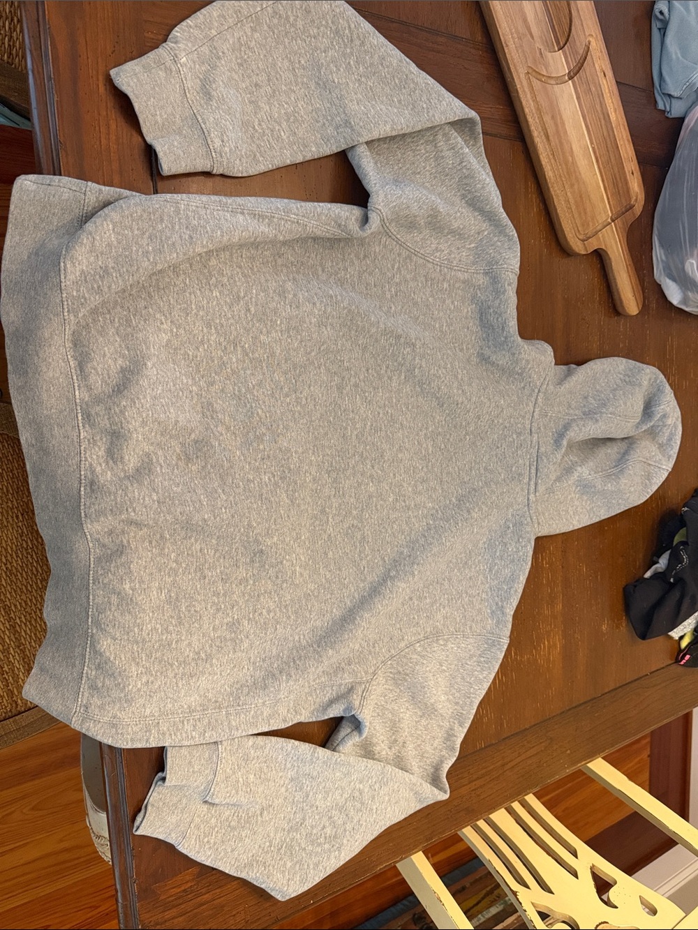 Nike Men's Light Gray Crewneck Hoodie Sweatshirt - Picture 2 of 2